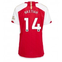 Camiseta Arsenal Eddie Nketiah #14 Primera Equipación Replica 2023-24 para mujer mangas cortas